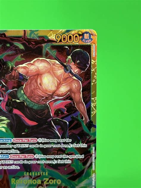 One Piece Series Wings Of The Captain Roronoa Zoro Full Art Op