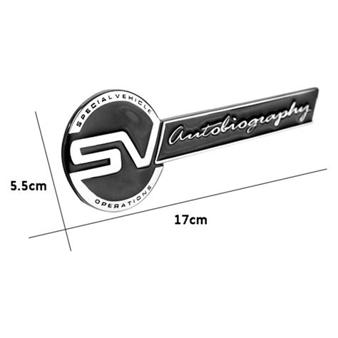 D Fashion Metal Sv Autobiography Emblem Car Decal Badge Sticker Auto