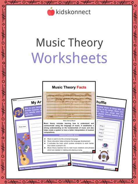 Music Theory For Kids Notes Basic Elements Worksheets Worksheets