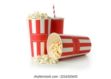 Concept Cinema Food Isolated On White Stock Photo 2216310633 | Shutterstock