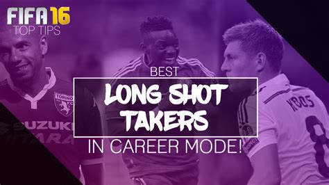 Fifa 16 Top Tips Best Long Shot Takers In Career Mode Youtube