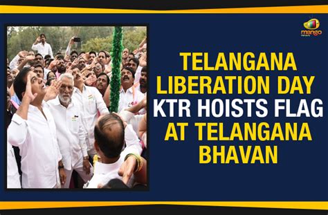 Telangana Liberation Day Ktr Hoists National Flag At Telangana Bhavan