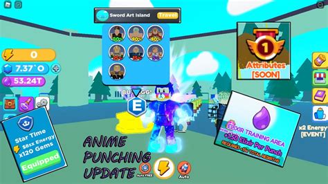 SAO Update Nuevo Rango Y MAS Anime Punching Simulator YouTube