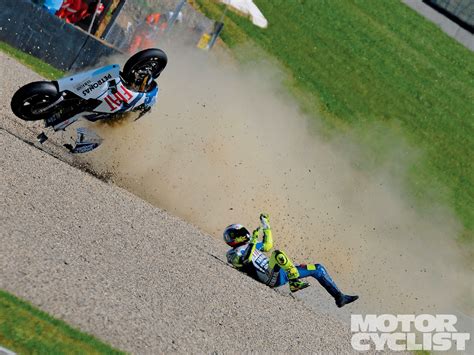 Valentino Rossi Crash In Picture