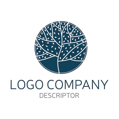 Premium Vector Circle Tree Logo Icon Template Design Round Garden