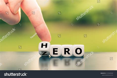 Zero Hero Concept Hand Turns Dice Stock Photo 1515929549 Shutterstock