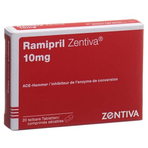 RAMIPRIL Zentiva Tabl 10 Mg Blist 20 Stk Online Bestellen