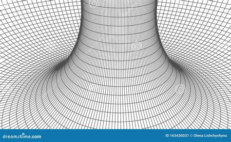 Abstract Tunnel Vectorwormgat Maaswijdte D Corridor Stock Afbeelding