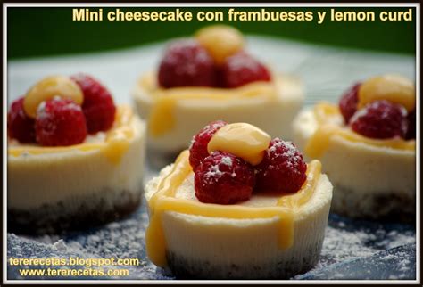 Blog Las Recetas De Tere Minis Cheesecakes Con Frambuesas Y Lemon Curd Thermomix Blog Las