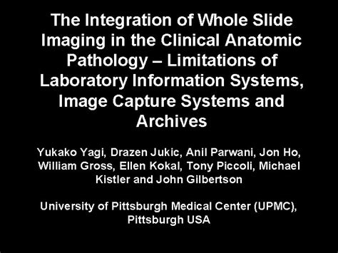 The Integration Of Whole Slide Imaging In The