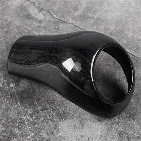 Black Wood Grain Shift Knob Cover Gear Shift Knob Trim Shift Knob