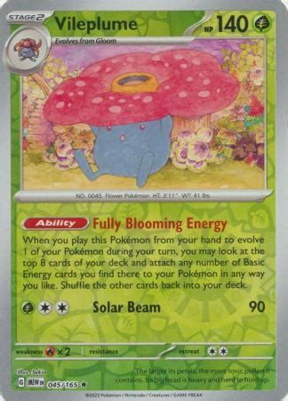 Vileplume Reverse Holo 45 Prices Pokemon Scarlet Violet 151