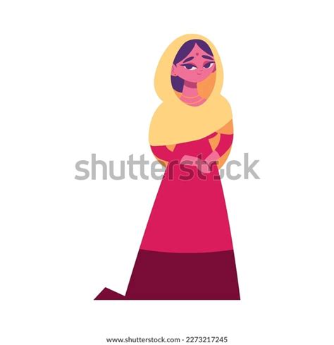 Beautiful Indian Woman Icon Isolated Stock Vector Royalty Free