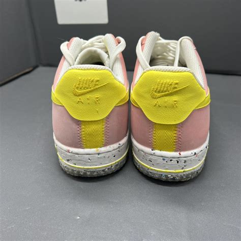 Nike Air Force 1 Crater Pink Yellow Custom CT1986 100… - Gem