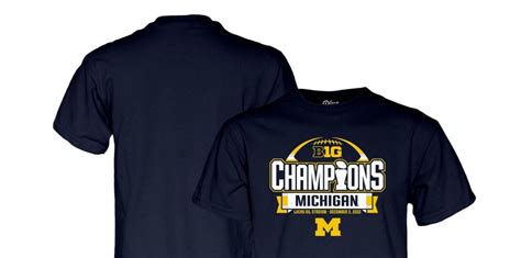 Michigan Big Ten Championship Gear Where To Get The Best Deals On T