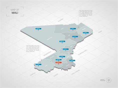 Premium Vector Isometric Yemen Map Stylized Map Illustration With