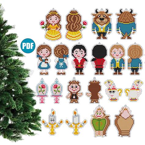 Beauty and the Beast Christmas Tree Decor 145 for Plastic - Etsy