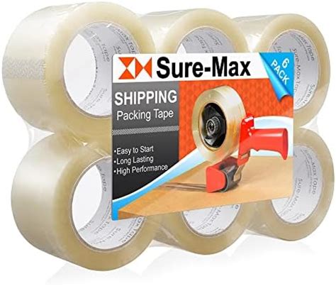 Amazon Sure Max Rolls Extra Wide Shipping Packing Tape X