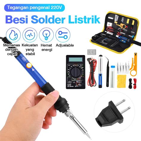 Jual Set Solder Listrik Lengkap Dengan Multimeter Iron Tool Kit V