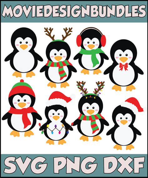 Penguin Christmas Svg Bundle Movie Design Bundles