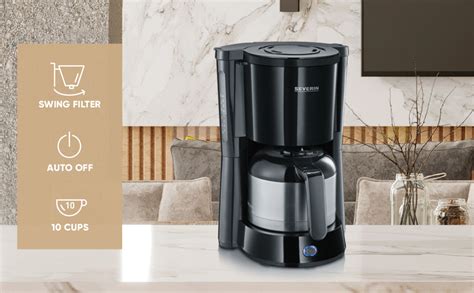 Amazon De Severin Kaffeemaschine Type Mit Thermokanne Aromatischer