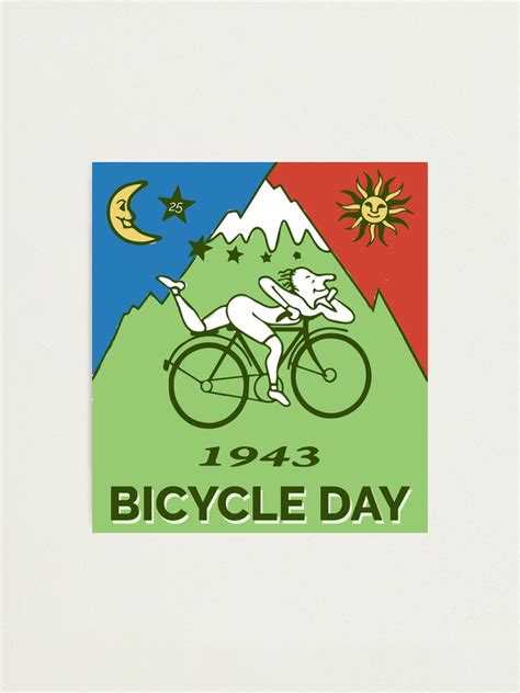 Bicycle Day T Shirt 1943 Vintage Albert Hofmann Lsd Photographic