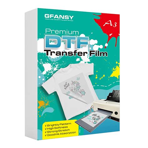 GFANSY DTF Transfer Film A3 11 7 X 16 5 30 Sheets Matte PreTreat