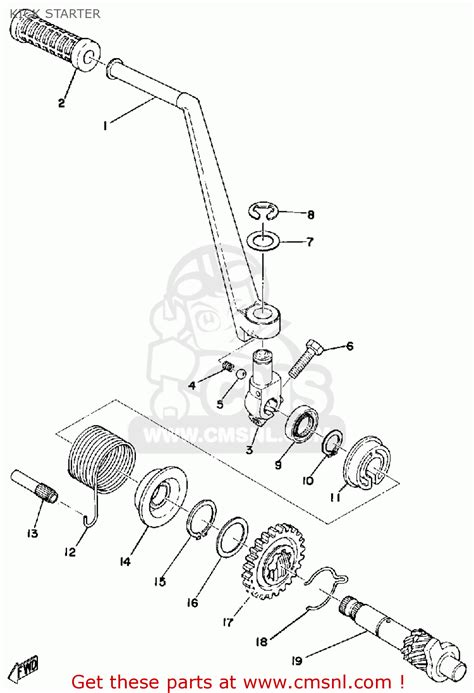 Yamaha Rs100 1975 Usa Kick Starter Buy Original Kick Starter Spares