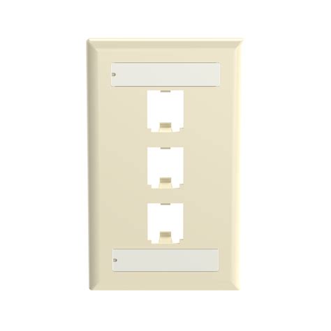 Panduit CFPL3EIY Faceplate 3 Port Single Gang Classic Gordon Electric