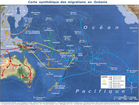 Continent Les Cartes De Locéanie Avec Les Pays