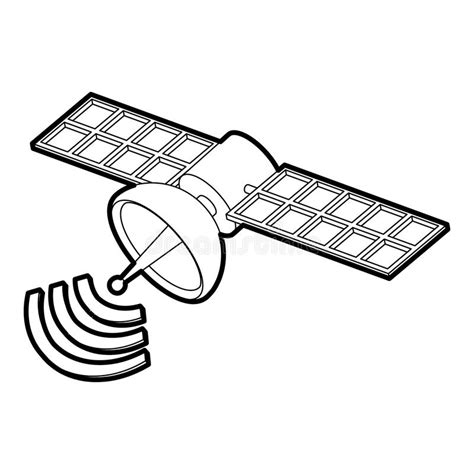 Satellite Clip Art Black And White