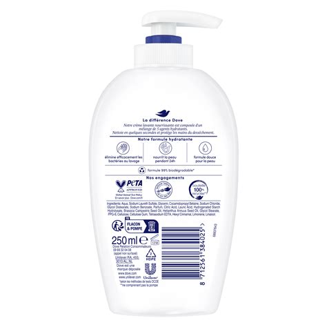 Savon Liquide Mains Original 250ml Dove France