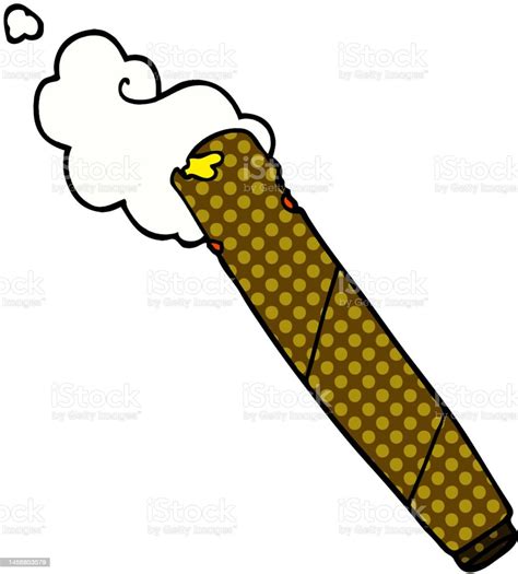 Cartoon Doodle Smoking Joint Stock Illustration Download Image Now Art Bizarre Cartoon