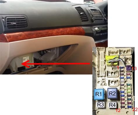 Fuse box diagram Toyota Premio T240 Allion and relay with assignment ...