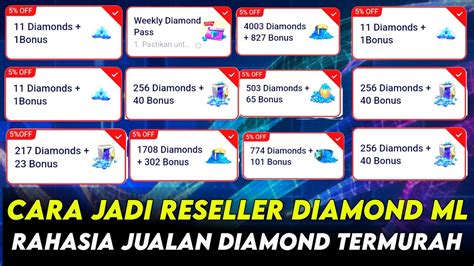 CARA JADI RESELLER JUALAN DIAMOND MOBILE LEGENDS RAHASIA PENJUAL