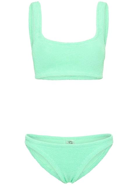 Hunza G Xandra Bikini Set In Green Lyst