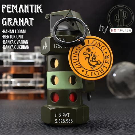 Jual Mancis Korek Api Bara Lucu Model Granat Bom Besar Grenade Gas