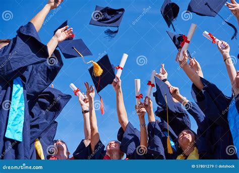 High School Graduates Students Stock Image Image Of Knowledge