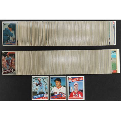 1985 Topps Baseball Complete Set Of 792 Cards With Mark McGwire 401