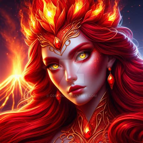 goddess  fire  cm  deviantart