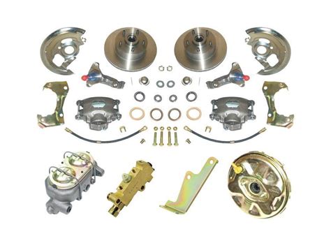 1966 Chevrolet El Camino Power Disc Brake Conversion Kit With Cadmium