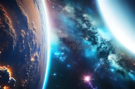 Space, Stars, Desktop Wallpaper, Screensaver. Stock Illustration ...