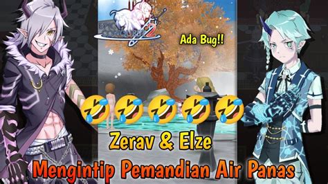 Ekspresi Zerav Elze Saat Mengintip Pemandian Air Panas Epic