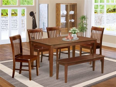 East West Furniture Capri Piece Traditional Wood Dinette Set In