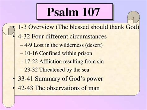 PPT - Psalm 107 PowerPoint Presentation, free download - ID:6551483