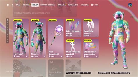 SKLEP FORTNITE 12 04 2024 NOWE SKINY Z COACHELLI NOWY PAKIET STARTOWY