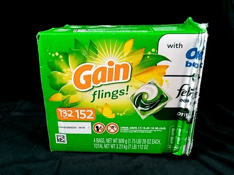 Gain Flings Liquid Laundry Detergent Pacs Original Scent Ct