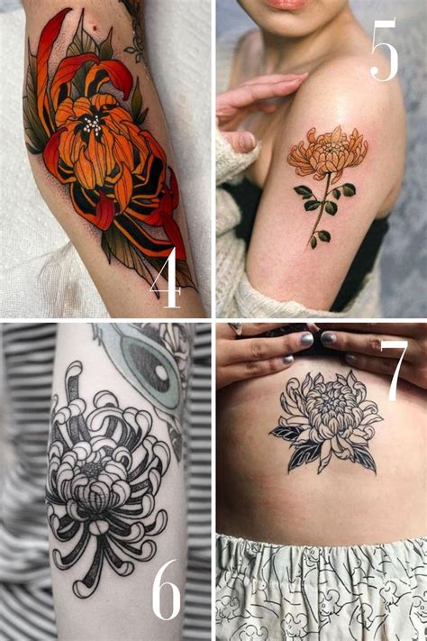 27 Meaningful Chrysanthemum Tattoo Ideas Designs Tattoo Glee