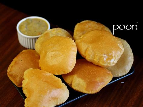 Poori Recipe How To Make Puffy Puri Milk Poori With Step By Step Photo Video Deep Fried