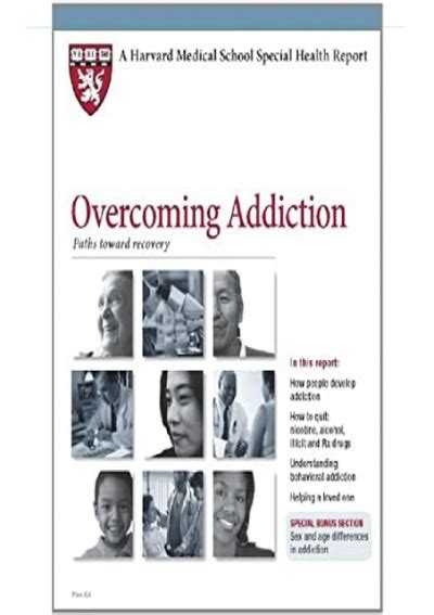 Harvard Medical School Overcoming Addiction Paths Toward Recovery